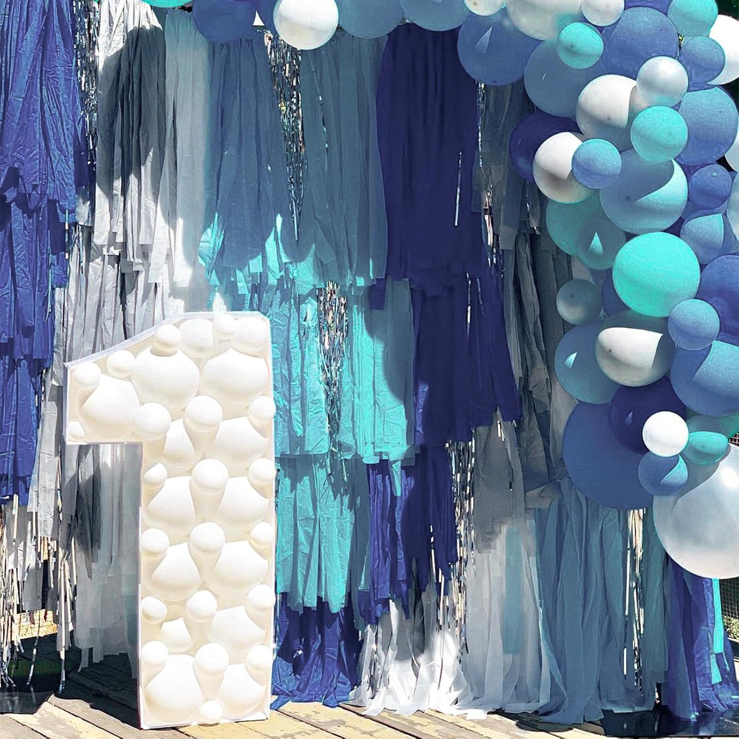 PartyWoo Crepe Paper Streamers 4 Rolls 328ft, Pack of Crepe Paper Navy Streamers Party Decorations, Crepe Paper for Birthday Decorations, Party Decorations, Wedding Decorations (1.8 in x 82 Ft/Roll)