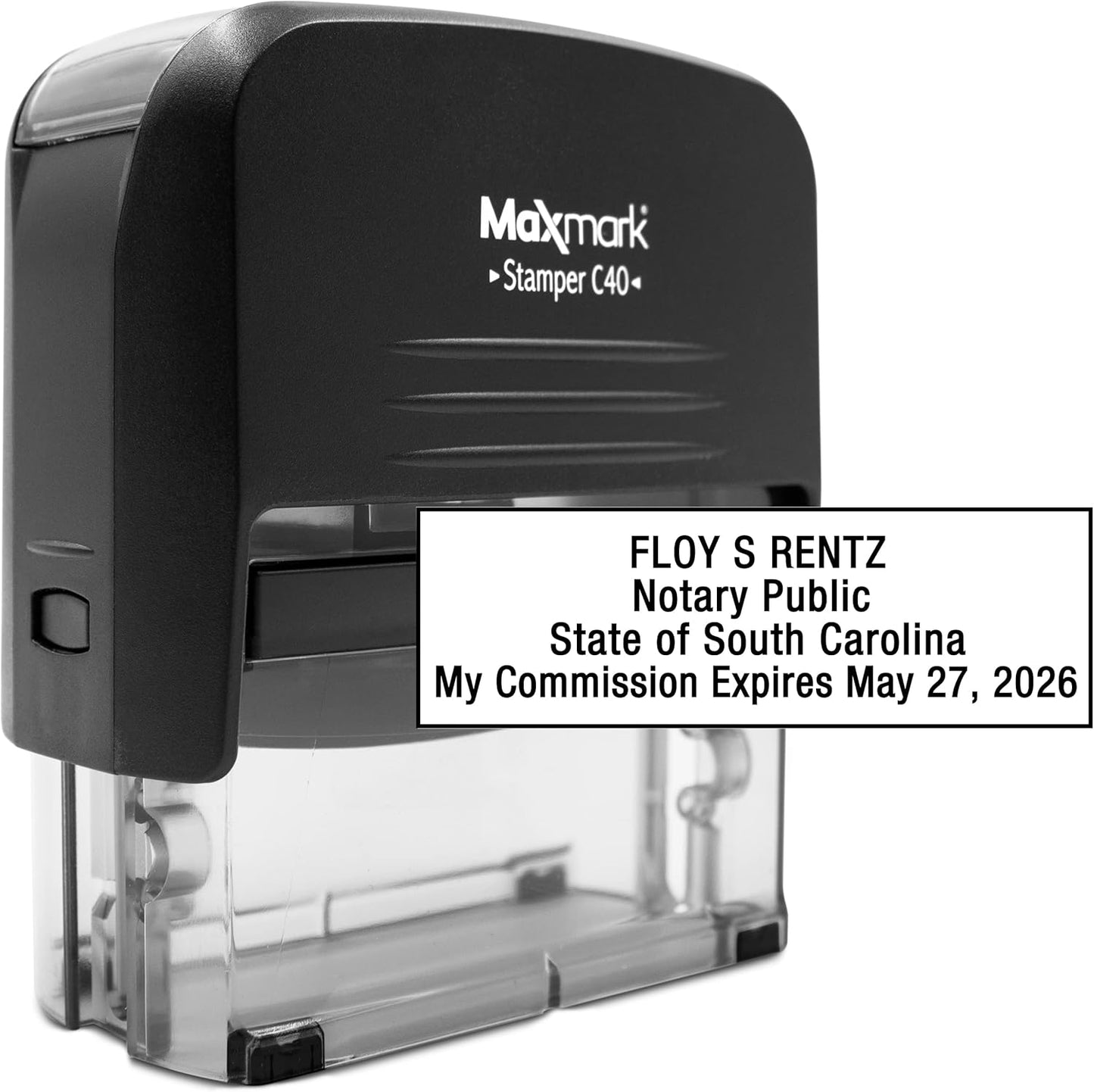 MaxMark Notary Stamp for State of South Carolina- Self Inking Stamp