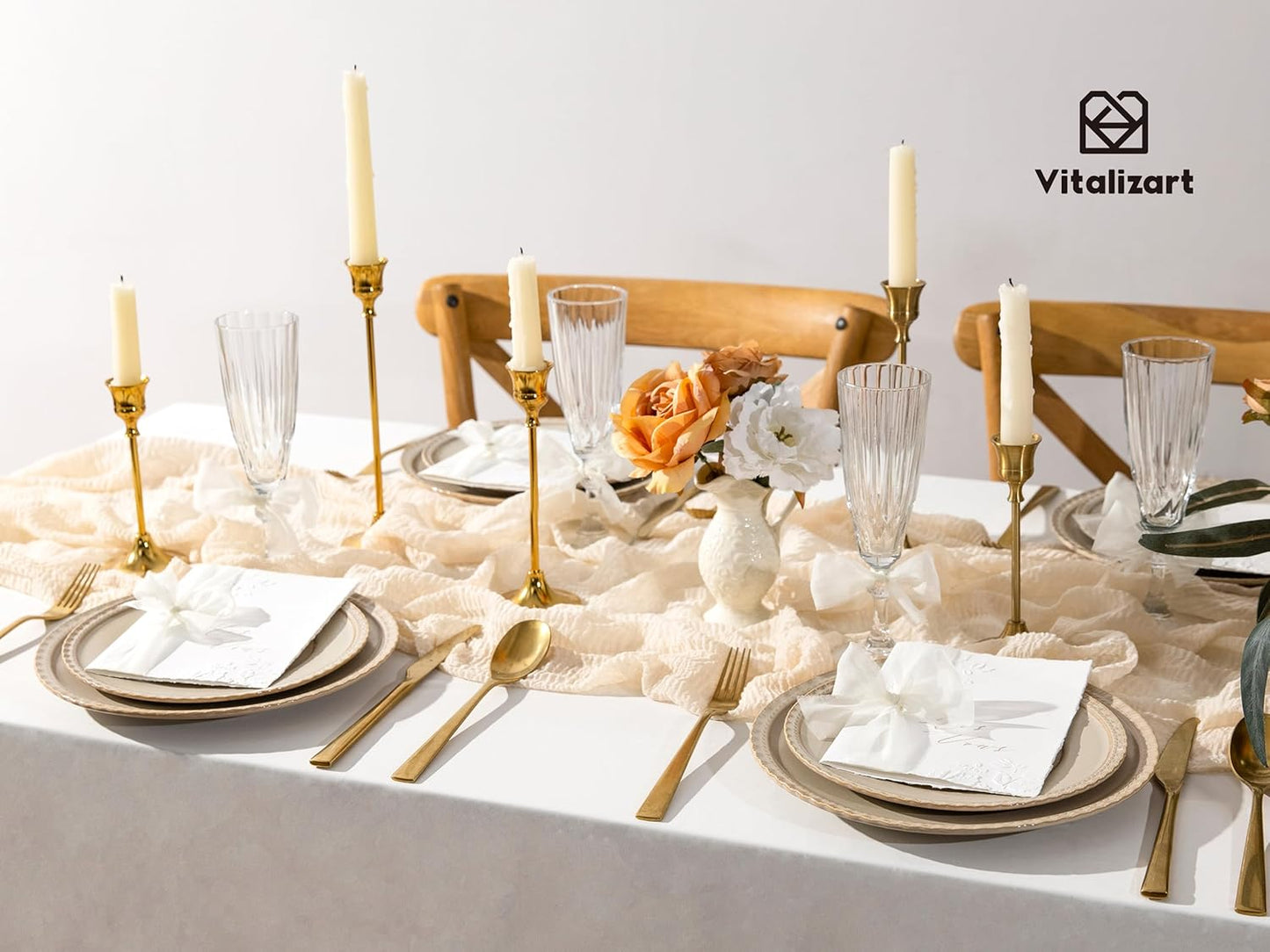 Vitalizart White Organza Ribbon Frayed Sheer Organza 1.5" Silk Like Ribbons for Gift Wrapping Craft Flower Bouquet Wedding Invitations Mesh Fabric Off White Ivory 15 Yards