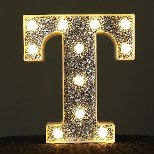 Light Up Letters - Marquee Light Signs for Table Decorations, Prom, Events, or Engagement Parties - Featuring Alphabet & Number Lighted Letters