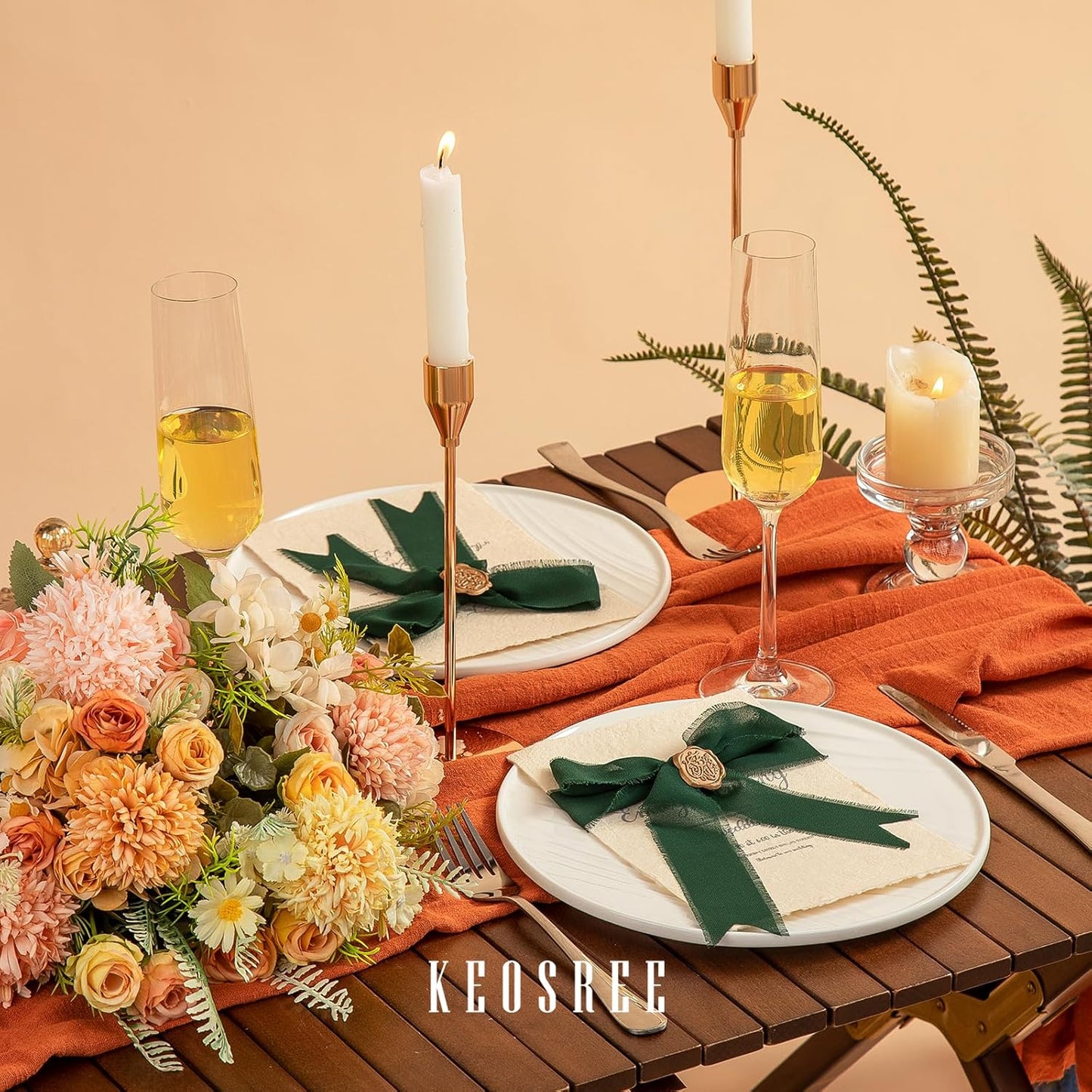 3 Rolls Dark Green Handmade Chiffon Ribbon,1.5" x 21Yd Frayed Fringe Silk Ribbons (3 Rolls *7Yd) for Gifts Wrapping, Wedding Invitations, Bridal Bouquets, Decorations