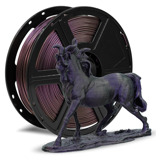 FLASHFORGE High Speed Chameleon PLA Multicolour Abyssal Purple, Max 500 mm/s Fast Printing, PLA Colour Shift Filament 1.75 mm, Changes Colour with Light and Angle, Top Notch Filament