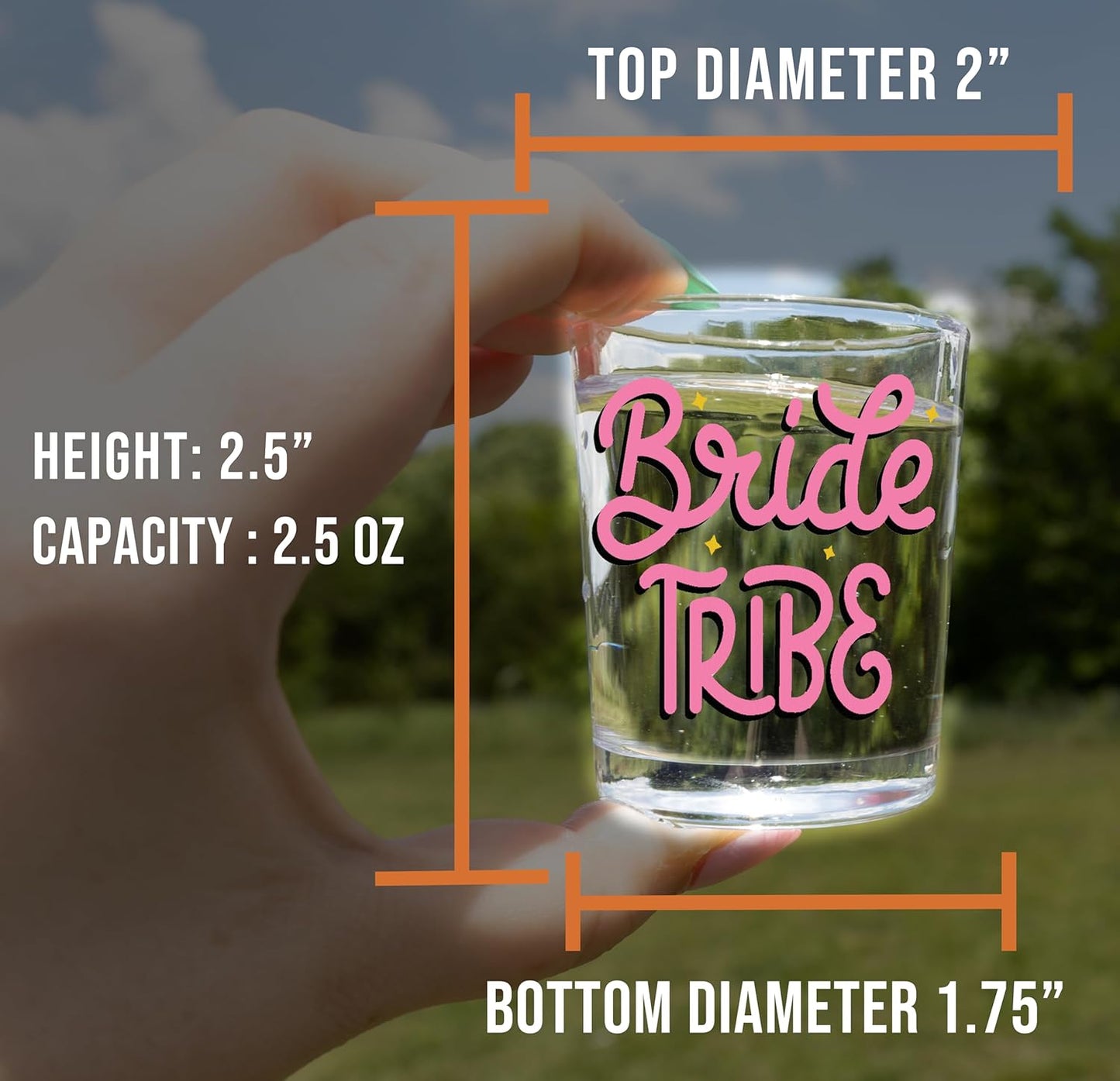 Bridesmaid Custom Shot Glass 2.5oz, Personalized Photo Bride Tribe Gift, Maid of Honor, Custom Printed Picture Wedding Favor, Girls Weekend Keepsake, Bachelorette Party