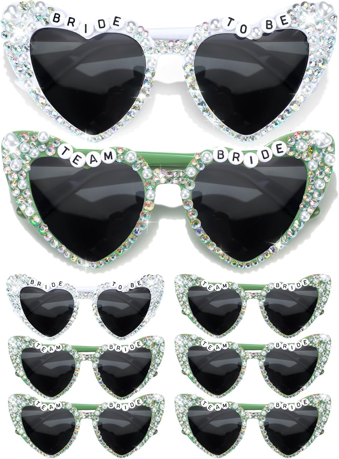 6 Pcs Bride Sunglasses Bachelorette Sunglasses Party Favors for Bridesmaids for Wedding Party Bride to Be Gifts