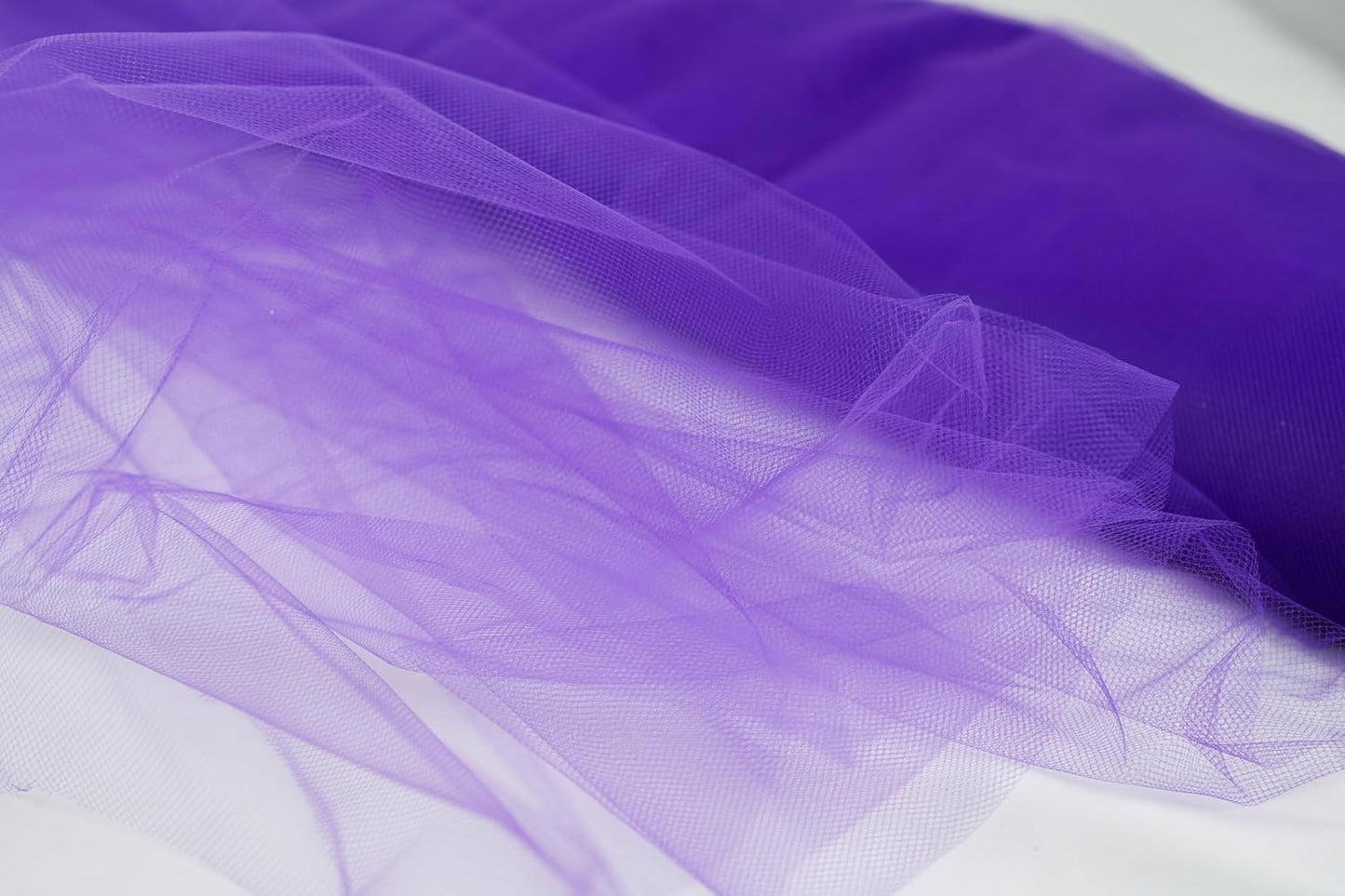 Craft And Party, Purple Fabric Tulle Roll 54 Inch by 40 Yards (120 ft) Fabric Tulle Bolt for DIY Tutu Skirt, Wedding and Decoration (Purple)