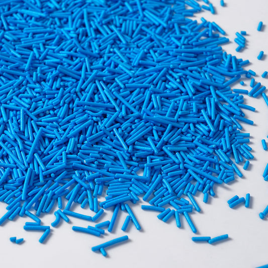 Edible Blue Jimmies Sprinkles, 4.23oz Blue Sprinkles, Jimmies Sprinkle for Baking, Baby Showers, Weddings, Winter Theme Parties, Fourth of July, Memorial Day(120g)