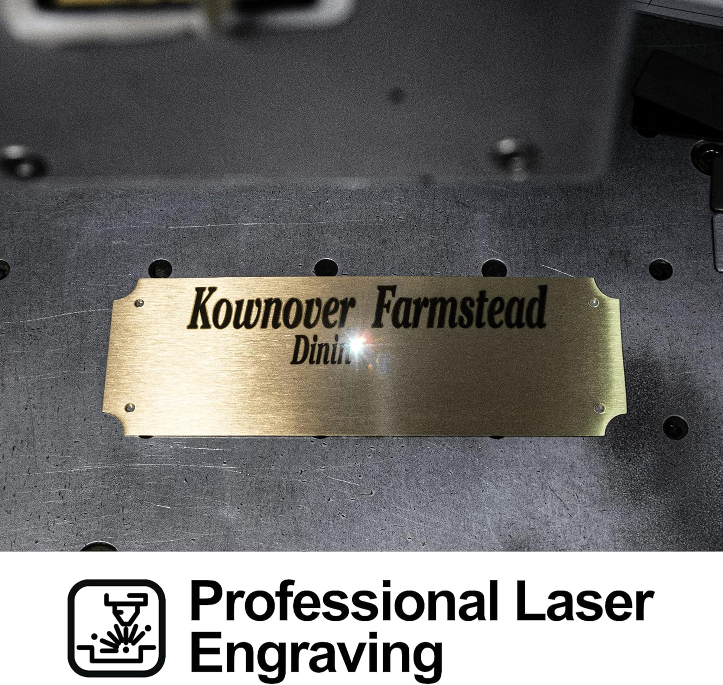 Caramel Sweet Life Personalized Name Plates, Solid Brass Engraved Plaque, Trophy Plates Engraved, Custom Name Plate with Adhesive Backing or Screws, 6" W x 2" H