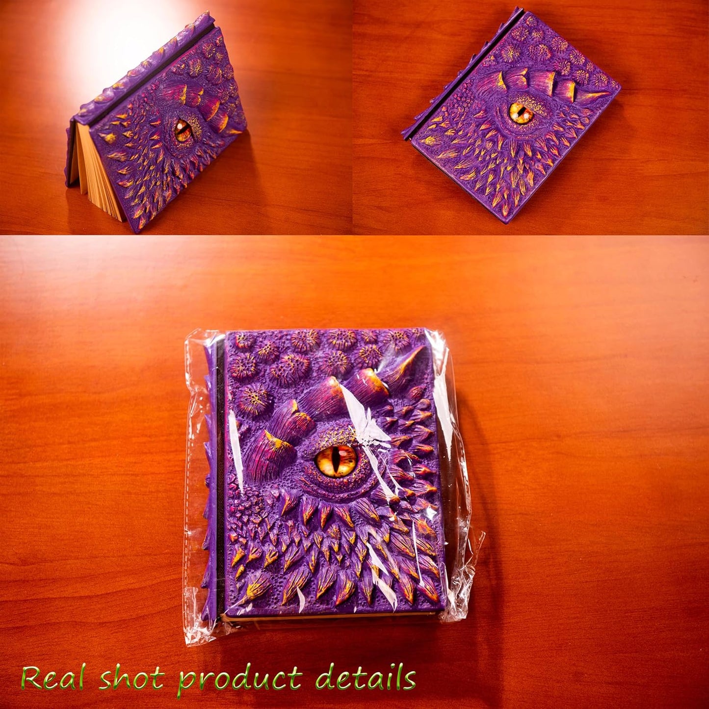 3D Dragon Eye Embossed Journal,Resin Engraving Notebook,Dnd notebook for Dragon Lovers ，Blank Paper,Hardcover Travel Notepad for Writing,Sketchbook,Collection,Gift,Decoration A4 and A5 Size