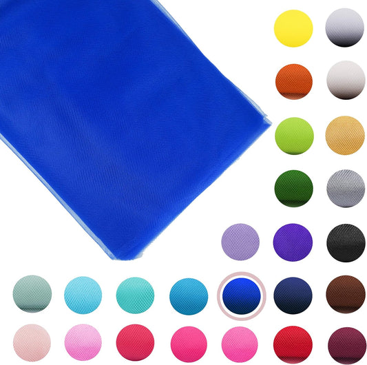 Craft And Party, Royal Blue Fabric Tulle Roll 54 Inch by 40 Yards (120 ft) Fabric Tulle Bolt for DIY Tutu Skirt, Wedding and Decoration (Royal Blue)