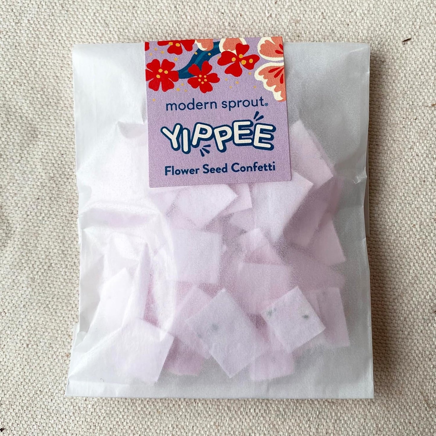 Modern Sprout Plantable Seed Paper Confetti Poppers Refill Packs (12 Pack/100pc) - Plastic-Free Refill for Creative Gardening - Wildflower Seeds for Kids Garden Party Favors & Birthday Poppers -Yippee