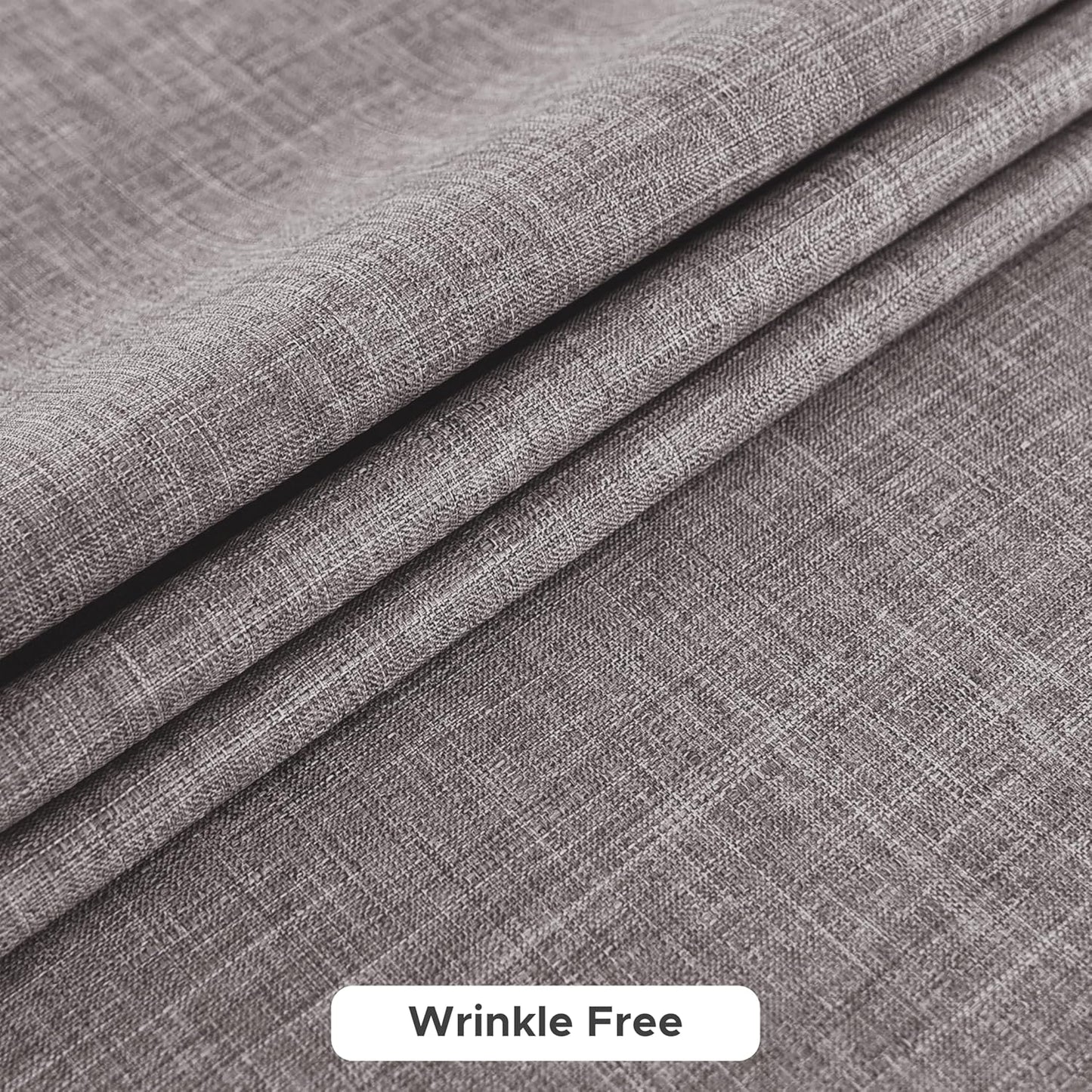 Fitable Faux Linen Tablecloths for Rectangle Tables: Water & Stain Resistant Farmhouse Table Cloth, Washable Burlap Textured Table Covers for Kitchen Dining Party(2 Pack, 60x102 Inch, Stone)