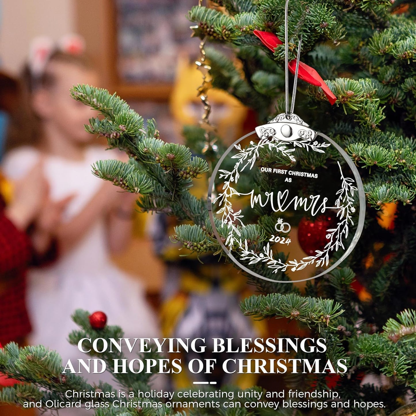 2024 Wedding Gifts: 1st Married Christmas Ornament, Bridal Shower & Newlywed Gifts