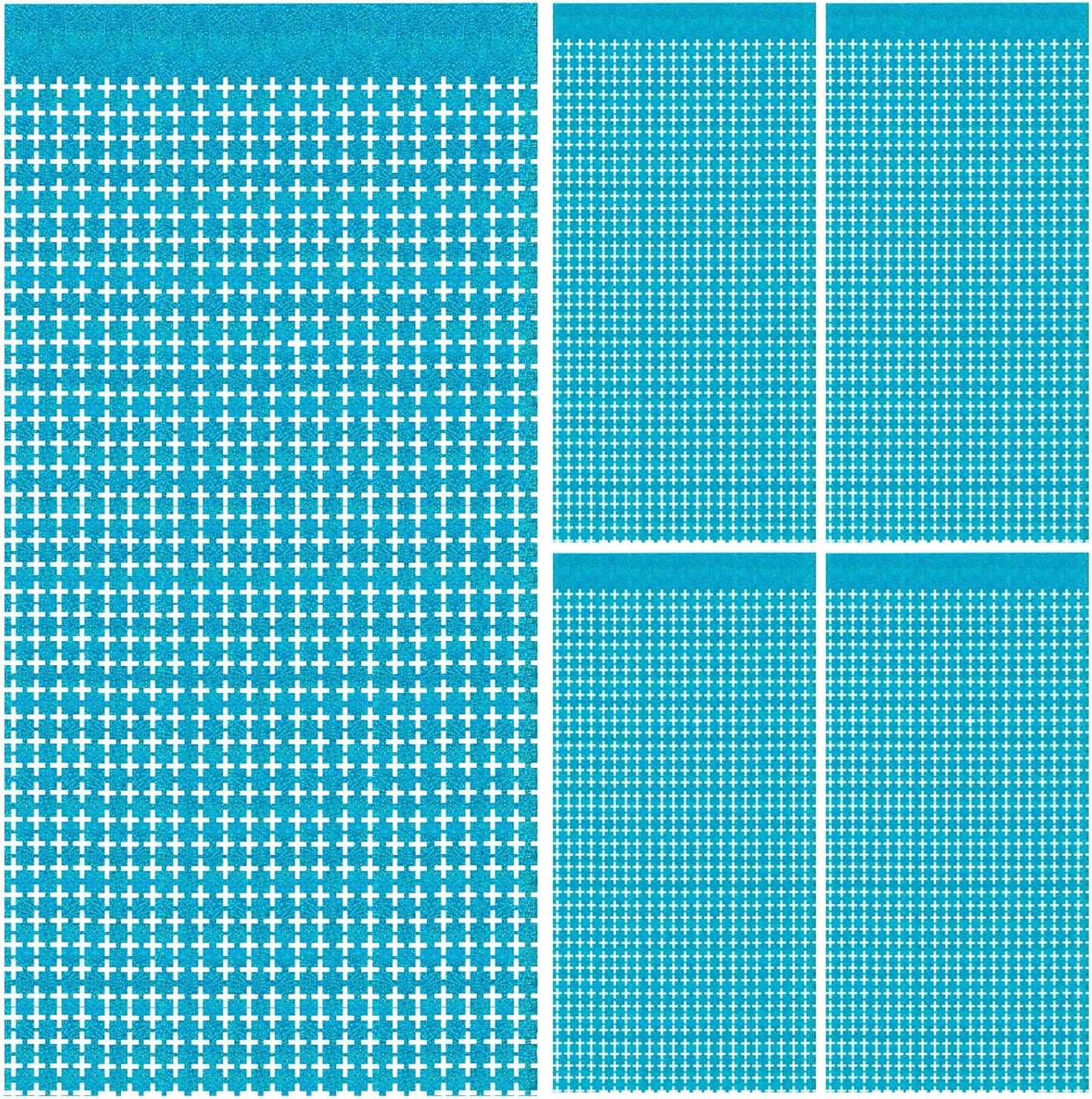 Blue Foil Fringe Curtains Backdrop Blue Streamers Party Decorations for Frozen Birthday Under The Sea Parties Bachelorette Fishing Pool Beach Ocean Theme, Pastel Wall Decor Hanging Door Decorations