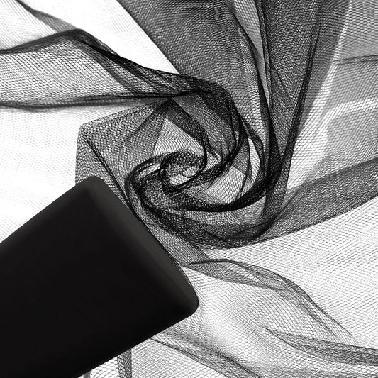 Timgle Tulle Fabric Rolls Bulk 54 Inch by 100 Yards (300 Ft) Tulle Ribbon Netting Fabric Spool Bolt for DIY Crafts Tutu Skirt Christmas Baby Shower Birthday Party Wedding Decorations(Black)