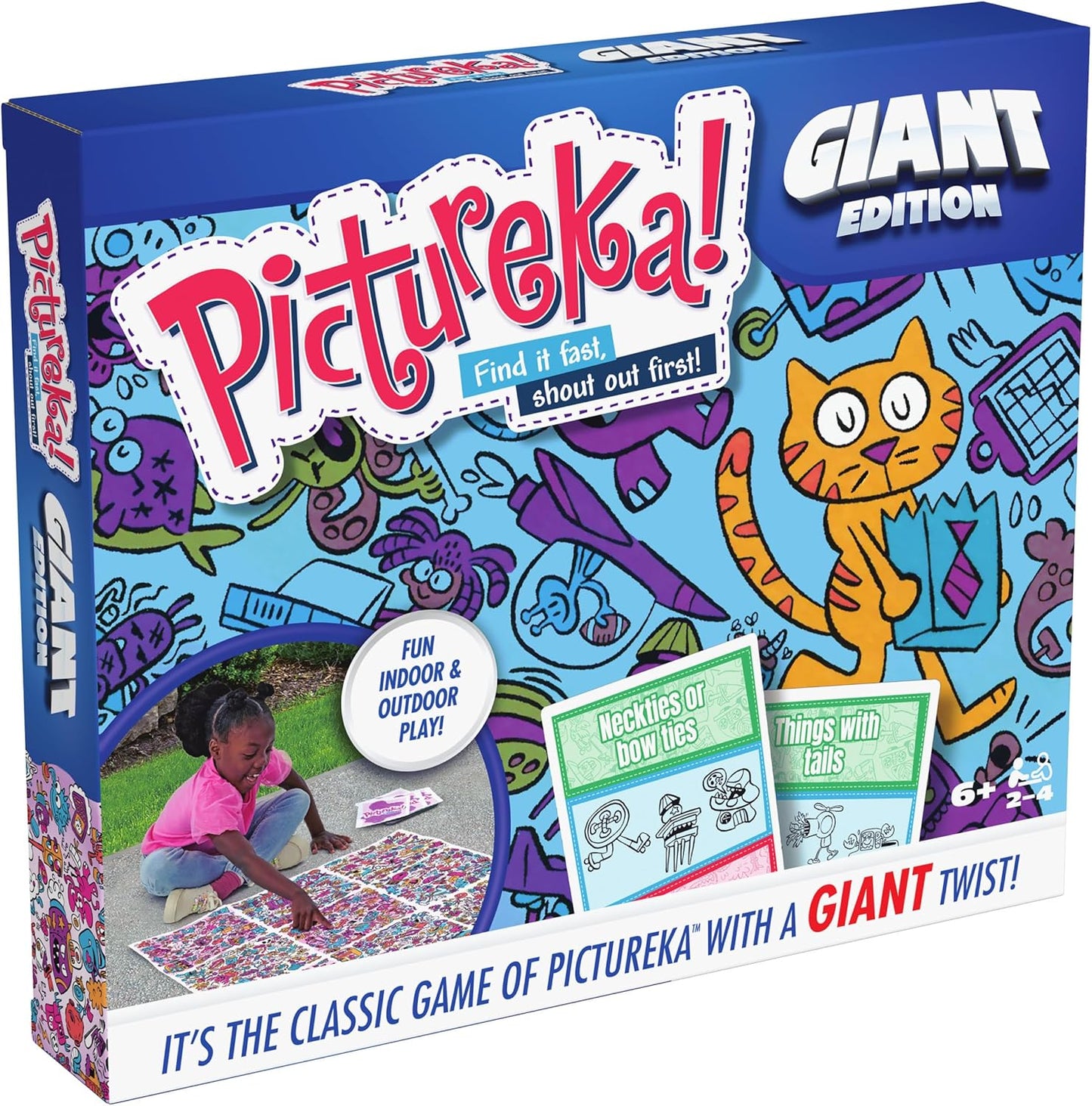Spin Master Games, Pictureka. Giant Edition, Family Game for Indoor & Outdoor Fun with Big Oversized Board, for Family and Kids, 2-4 Players, Ages 6 & Up
