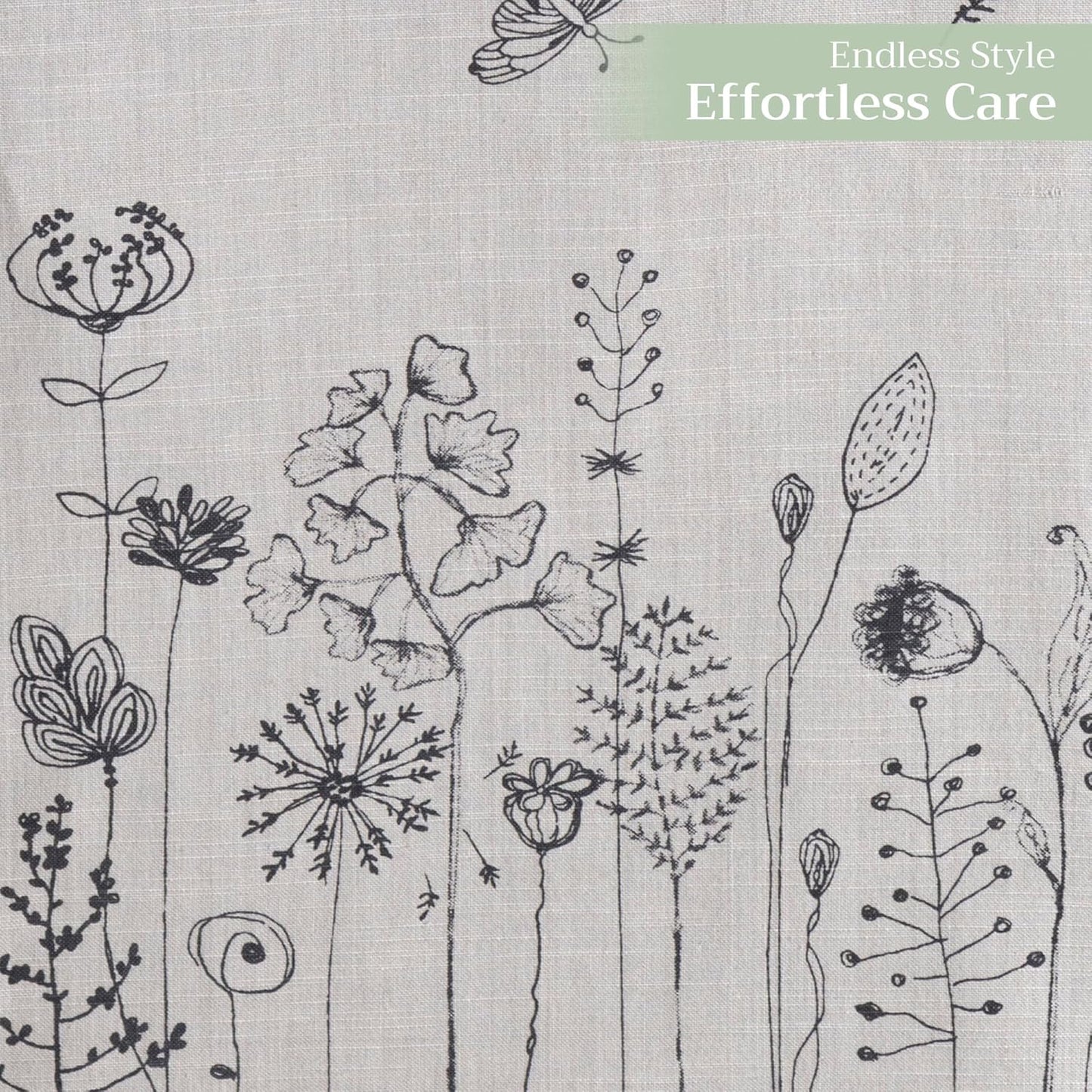 Maison d' Hermine Table Runner 100% Cotton Single Layer Table Runners 108 inches Long Decorative for Home Kitchen Dining Party Baby Shower Wedding Bridal Shower Spring Summer (Flore, 14.50" x 108")