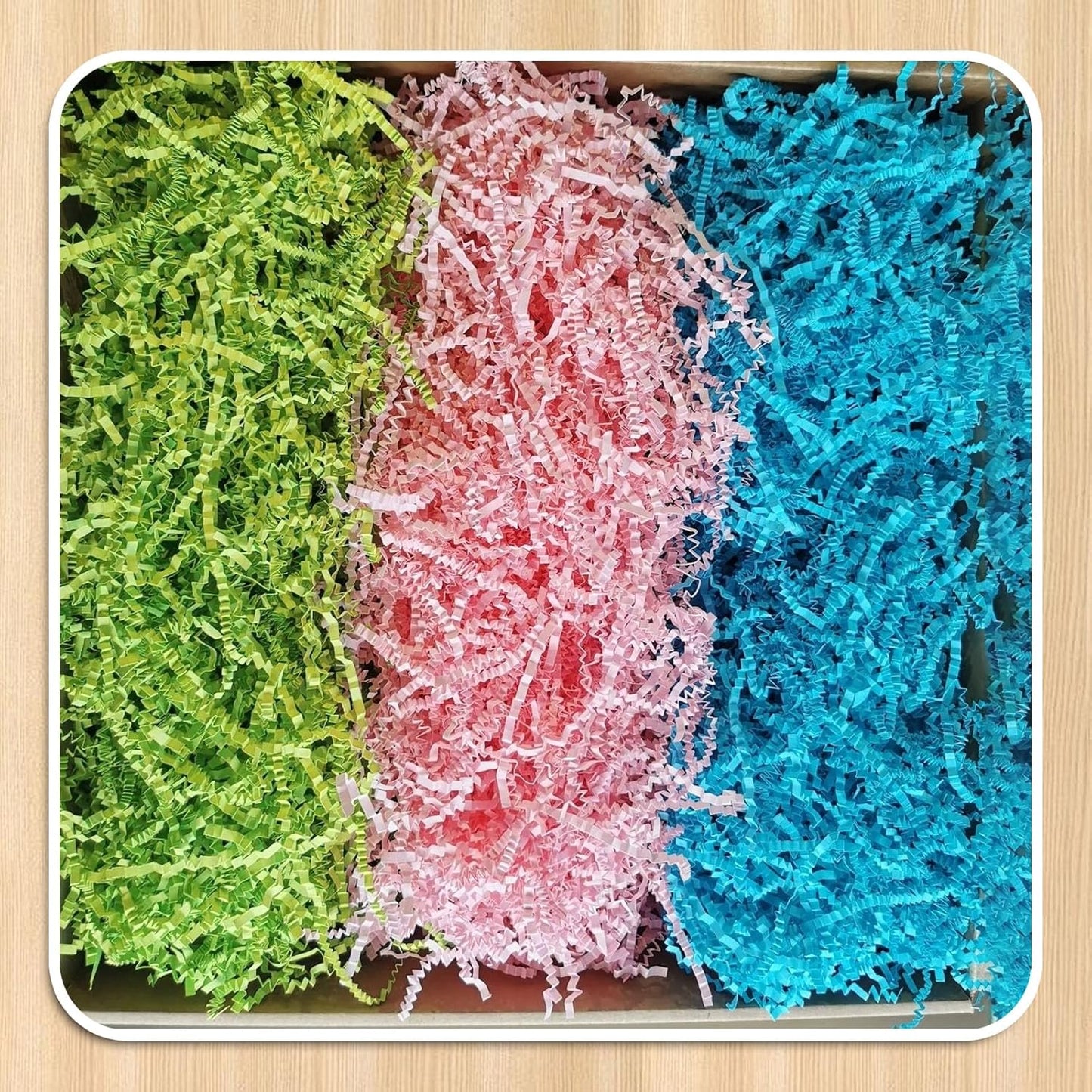 Zankubom 1 LB Orange Crinkle Cut Paper Shred Filler Great for Gift Wrapping, Basket Fillers, Birthday, Gift Wrapping, Anniversary, Halloween Thanksgiving Christmas Party Decor Filling Supplies