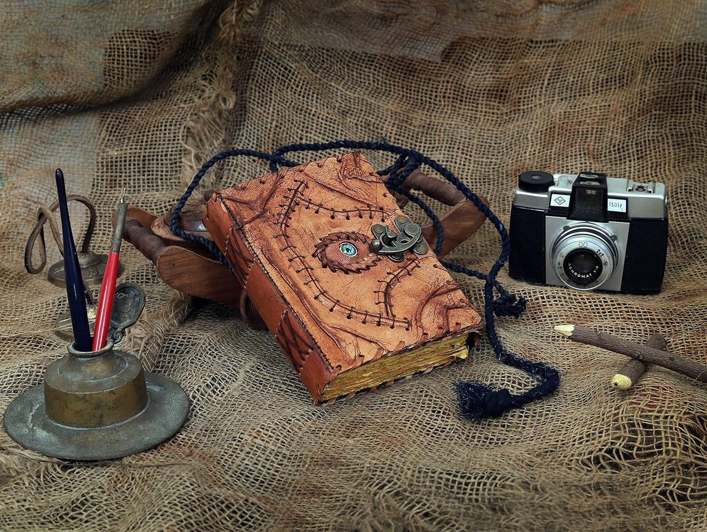 Hocus Pocus Book of Spells Hocus Pocus Spell book Prop Gifts Halloween Decorations Decor Leather Journal Writing Book Of shadow Best Christmas Gifts For Men And Women