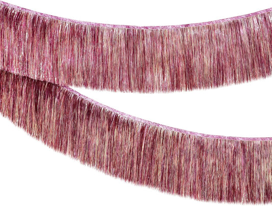 KatchOn, XtraLarge Pink Fringe Banner - 6.5 Ft,Pack of 2 | Fringe Garland, Pink Streamers for Birthday,Gender Reveal, Bachelorette Party Decorations | Flamingo Party Decorations