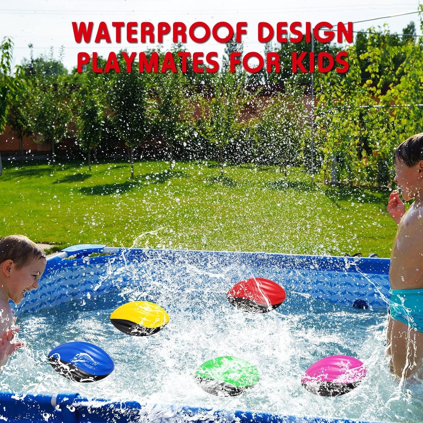 Jerify 12 Pcs Mini Footballs for Kids Spiral Foam Football Bulk 5 Inch Soft Small Waterproof Foam Ball Sports Birthday Toddler Football for Indoor and Outdoor Game(Assorted Color)