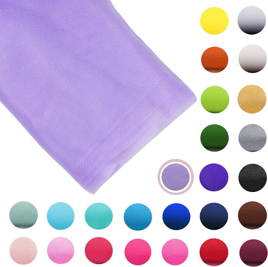Craft And Party, Lavender Fabric Tulle Roll 54 Inch by 40 Yards (120 ft) Fabric Tulle Bolt for DIY Tutu Skirt, Wedding and Decoration (Lavender)