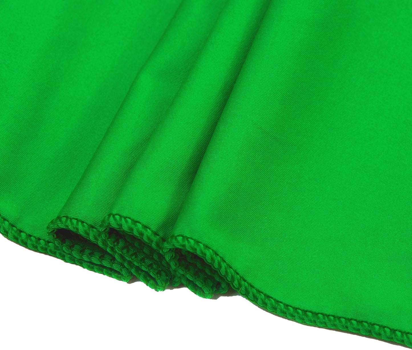 MDS Pack of 200 Spandex Chair Sashes Bows Elastic Stretch Dining Chair Bands Ties Without Slider Buckle Universal fits for Wedding Baby Shower Birthday Party Banquet Event Decoration - Light Green