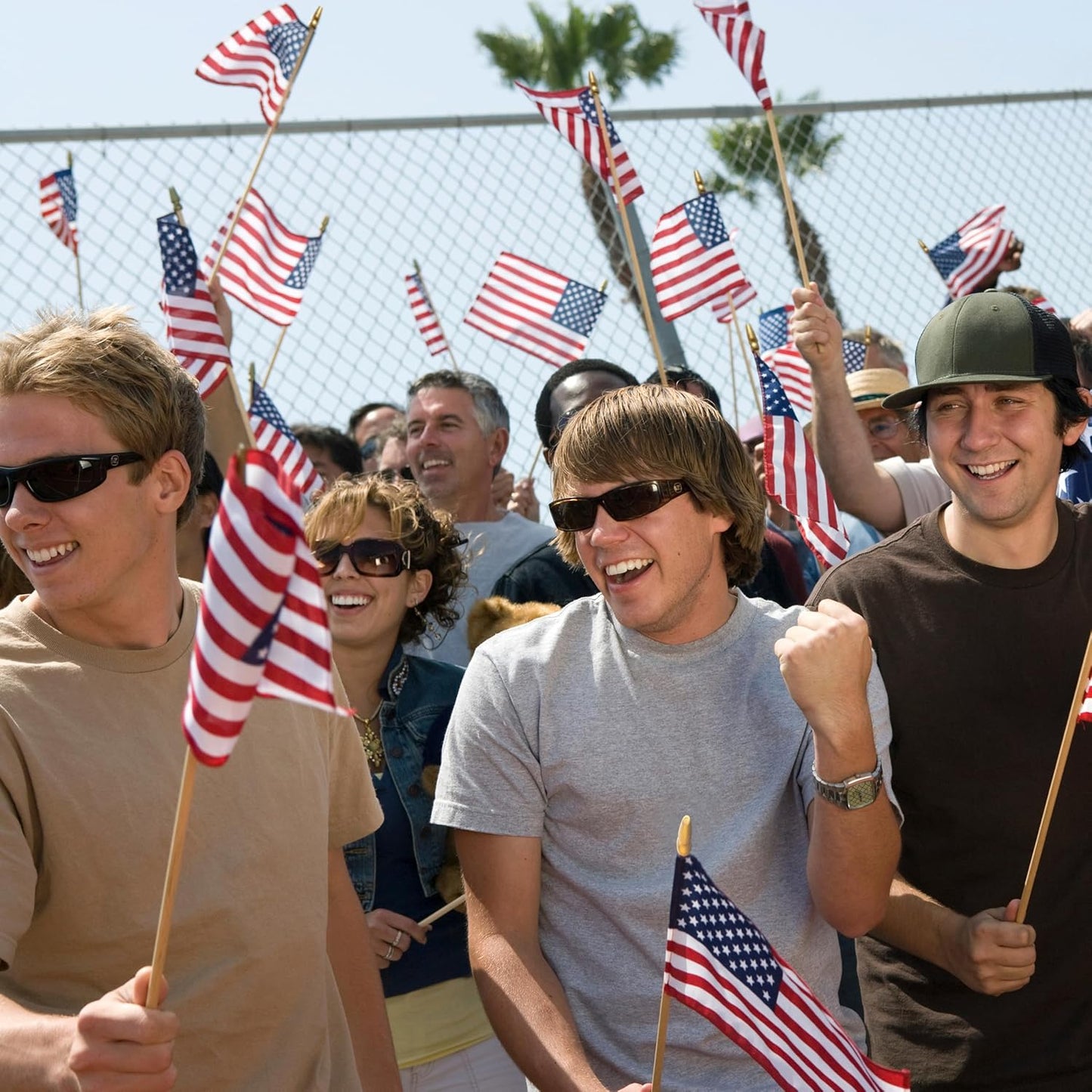 12Pcs 8×12 Inch Small American Flags on Stick Mini USA Flags US Handheld Flag for Outside,Veterans Day Memorial Day 4th of July Independence Day Decorations