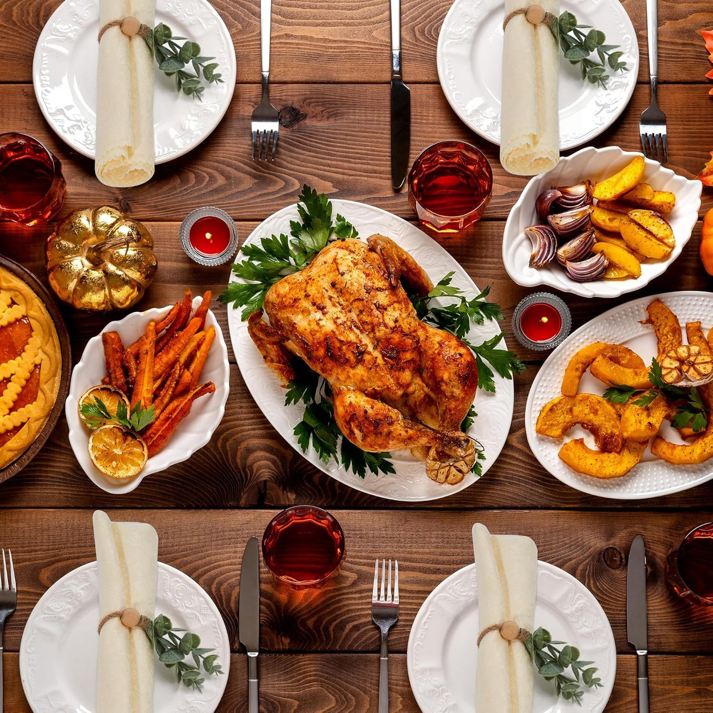 Defined Deco Napkin Rings - Set of 100, Rustic Farmhouse Boho Green Leaf Wooden Napkin Rings for Spring Summer, Thanksgiving Christmas, Wedding Table Decor