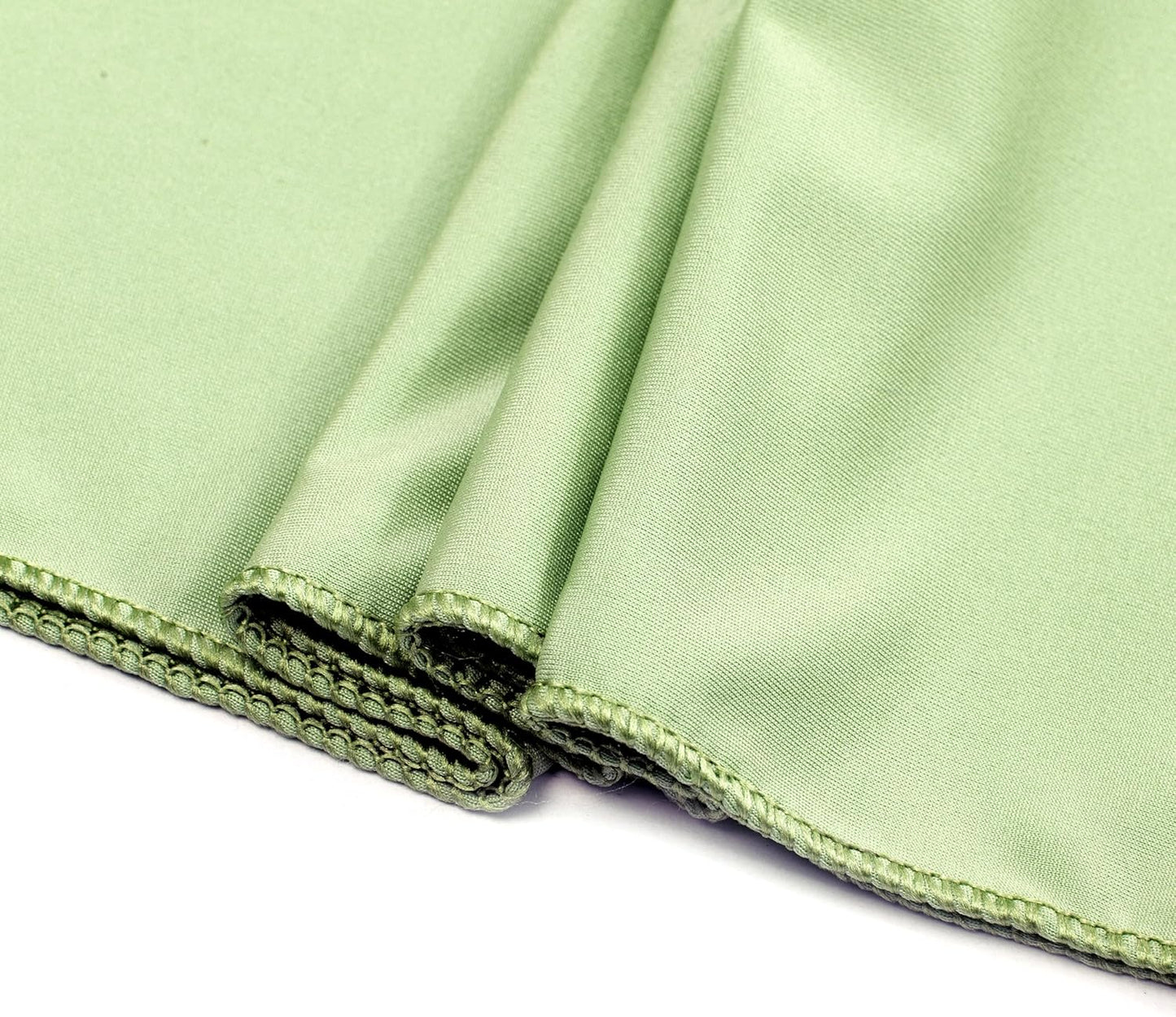 MDS Pack of 75 Spandex Chair Sashes Bows Elastic Stretch Dining Chair Bands Ties Without Slider Buckle Universal fits for Wedding Baby Shower Birthday Party Banquet Event Decoration - Sage Green