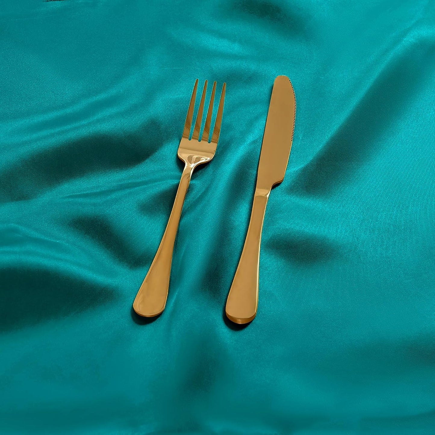 50 Pieces Teal Satin Napkins, 17" x 17" Square Table Napkins, Silky Soft Smooth Washable Napkins for Restaurant, Weddings, Dinner, Party Decoration