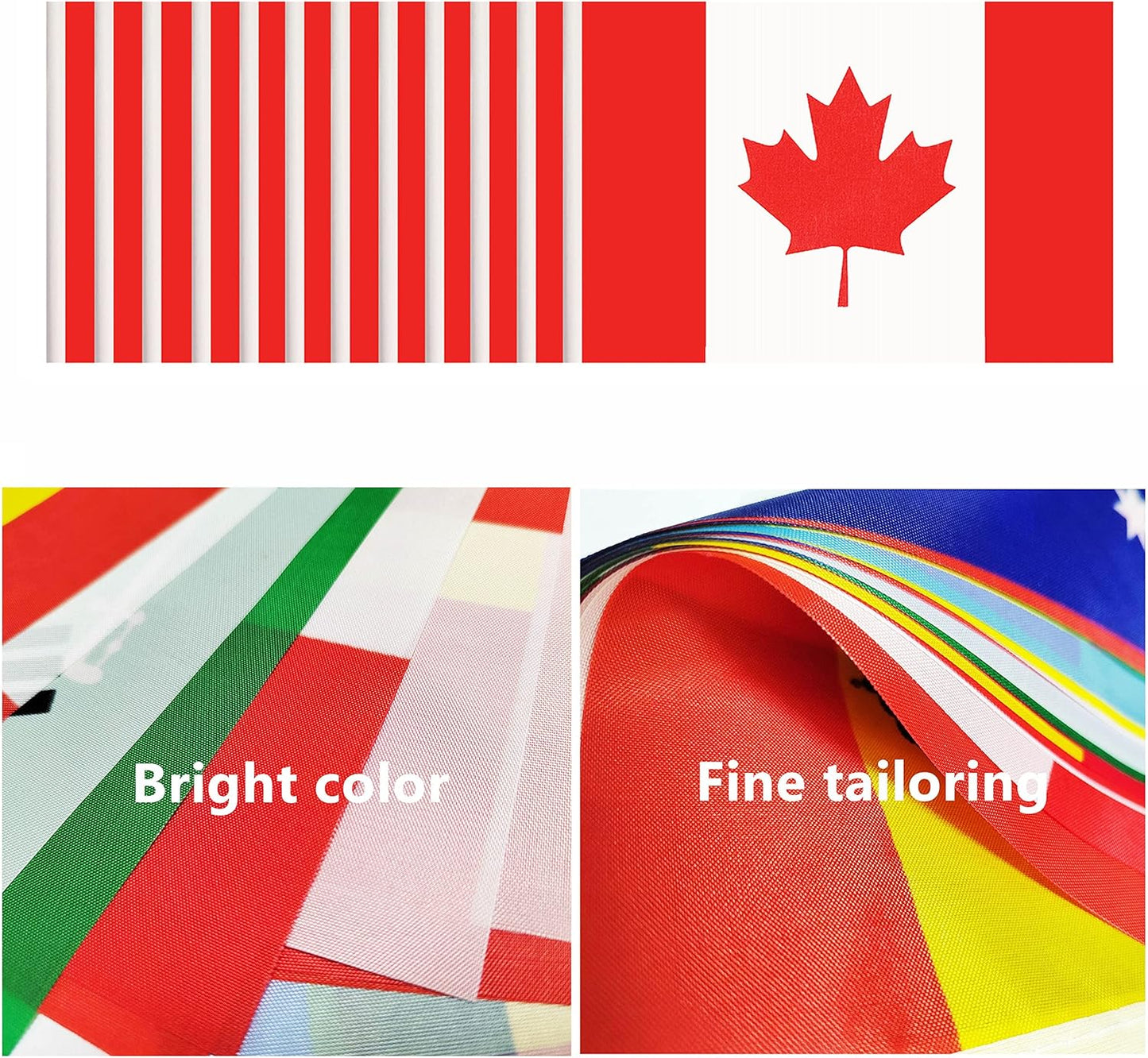 12 Pack Canada Desk Flags Set, Canadian Small Mini Table Office Flags With 12" Solid Black Pole, Black Base and Spear Top, Miniature Desktop Flag, Home Decoration, Office Decoration, Festival