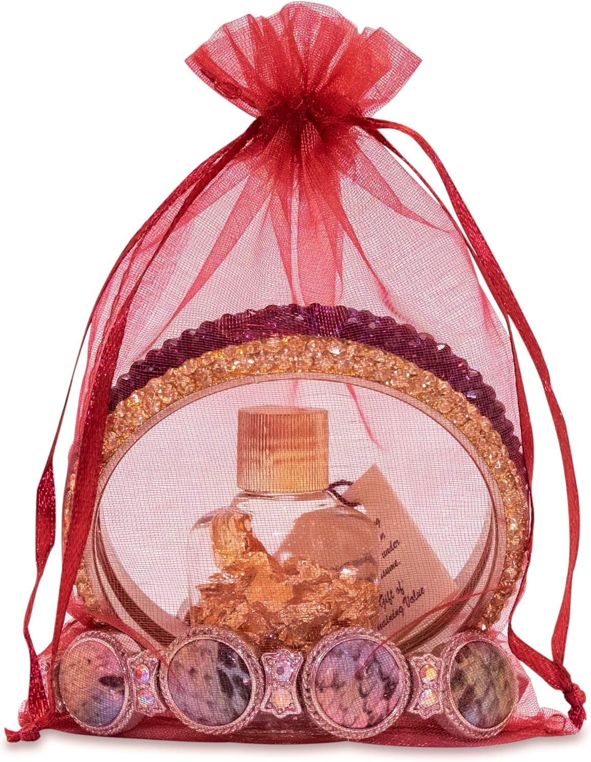 TheDisplayGuys 48-Pack 4x6 Maroon Sheer Organza Gift Bags with Drawstring, Goodie Bags for Jewelry, Candy, Treat, Wedding Favors Small Mesh