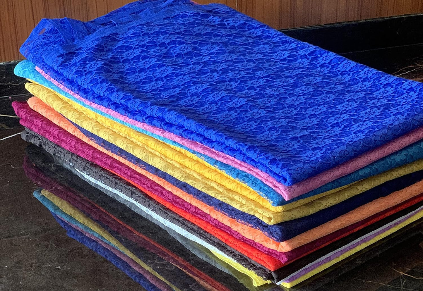 MDS Pack of 20 Wedding 12 x 108 inches Lace Table Runner for Wedding, Decorations for Birthday Parties, Banquets, Graduations, Engagements, and Runners fit Rectangle, Round Table- Ivory