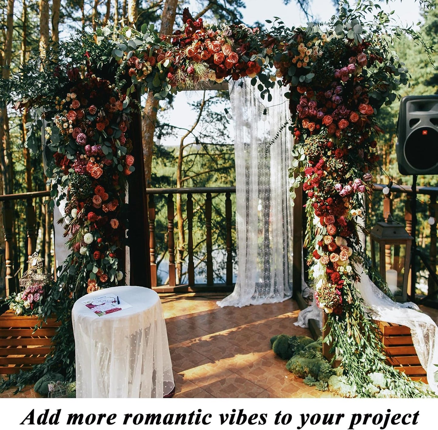 White Tulle Fabric 54 inch x 40 Yards (120ft) Draping Mesh Tulle Bolt for Wedding, Party Decorations, Garden Netting, Table Runner, Craft Supplies