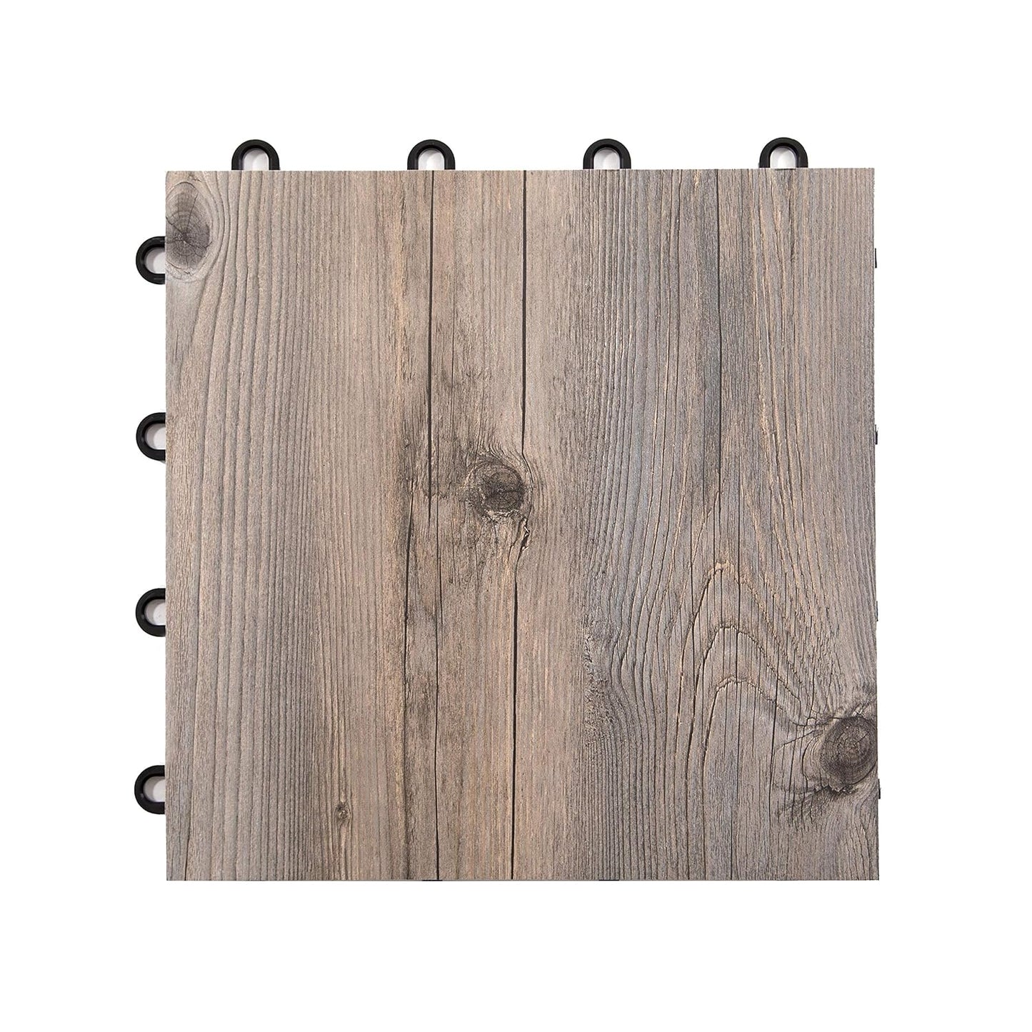 IncStores 3/8 Inch Thick Practice Dance Floor Tiles | Printed Plastic Dance Flooring for Practice and Performance of Countless Dance Styles (Barnwood, 28-12" x 12" Tiles)