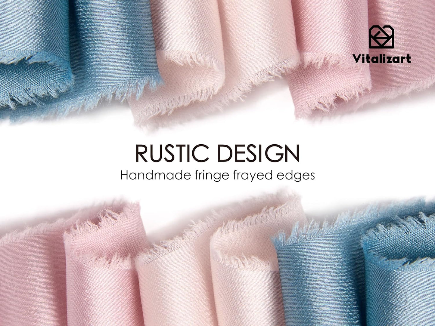 Vitalizart Silk Like Satin Ribbon 1 inch x 18 Yard Mixed Color Handmade Frayed Ribbons for Gift Wrapping Baby Shower Wedding Bridal Bouquets Holiday Decor 9 Rolls 2 Yd
