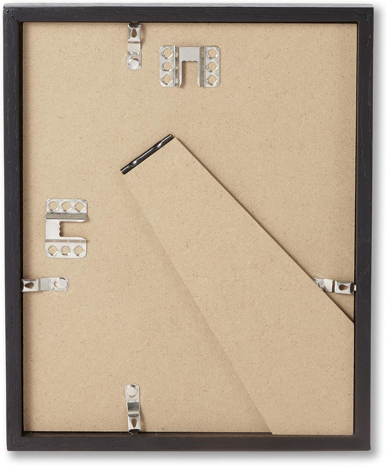 Opposite Wall - Set of 2-8.5 x 11 in - Black Solid Oak Wood Picture Frames - Lightweight, Versatile & Shatterproof - Wall Hanging & Tabletop Photo Frame - Office, Gallery & Home Decor