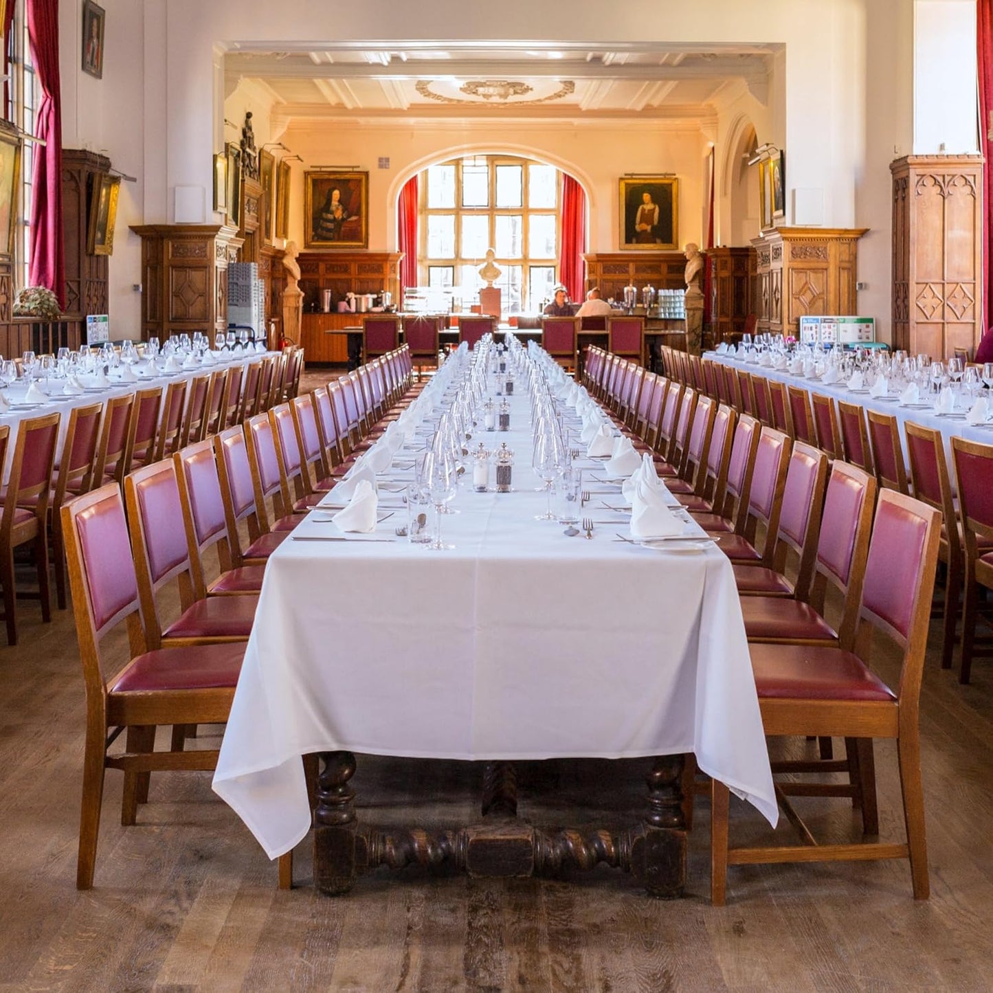 12 Pack White Table Cloth 60 x 102 Inch Rectangular Tablecloths for 6 Foot Rectangle Tables, Wrinkle Resistant White Tablecloth Washable Polyester Fabric Table Covers for Buffet Wedding Party Banquet