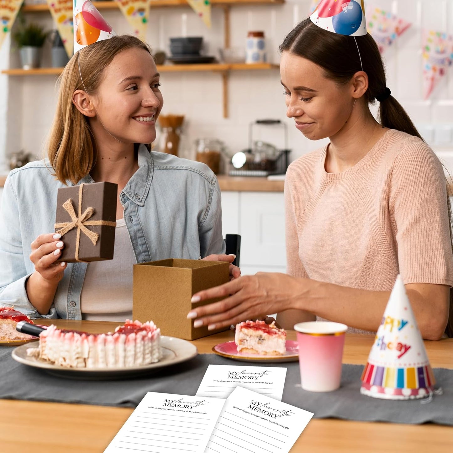 Birthday Party Games, My Favorite Memory, 25 Pcs Card Set for Guests, Fun Birthday Game for Teen Adults – A06