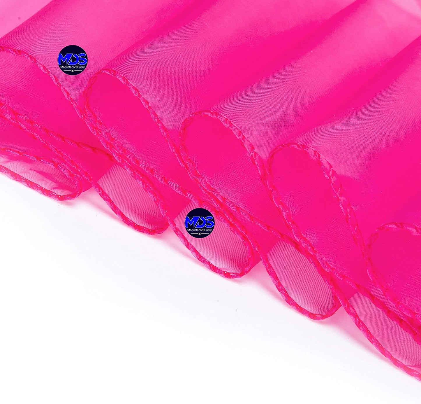 MDS Pack of 200 PCS Organza Chair Sashes Wider Dining Chair Bows Ribbon Tie Back for Wedding Party Birthday Bridal Shower Reception Event Banquet Home Chair Cover Decoration - Magenta