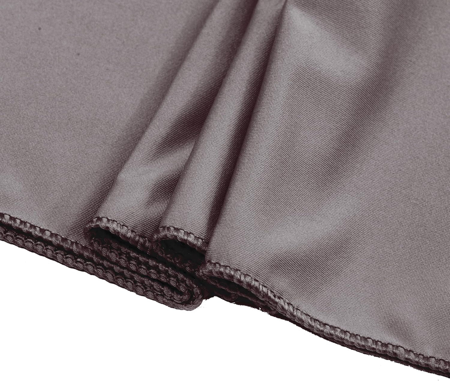 MDS Pack of 50 Spandex Chair Sashes Bows Elastic Stretch Dining Chair Bands Ties Without Slider Buckle Universal fits for Wedding Baby Shower Birthday Party Banquet Event Decoration - Silver Grey