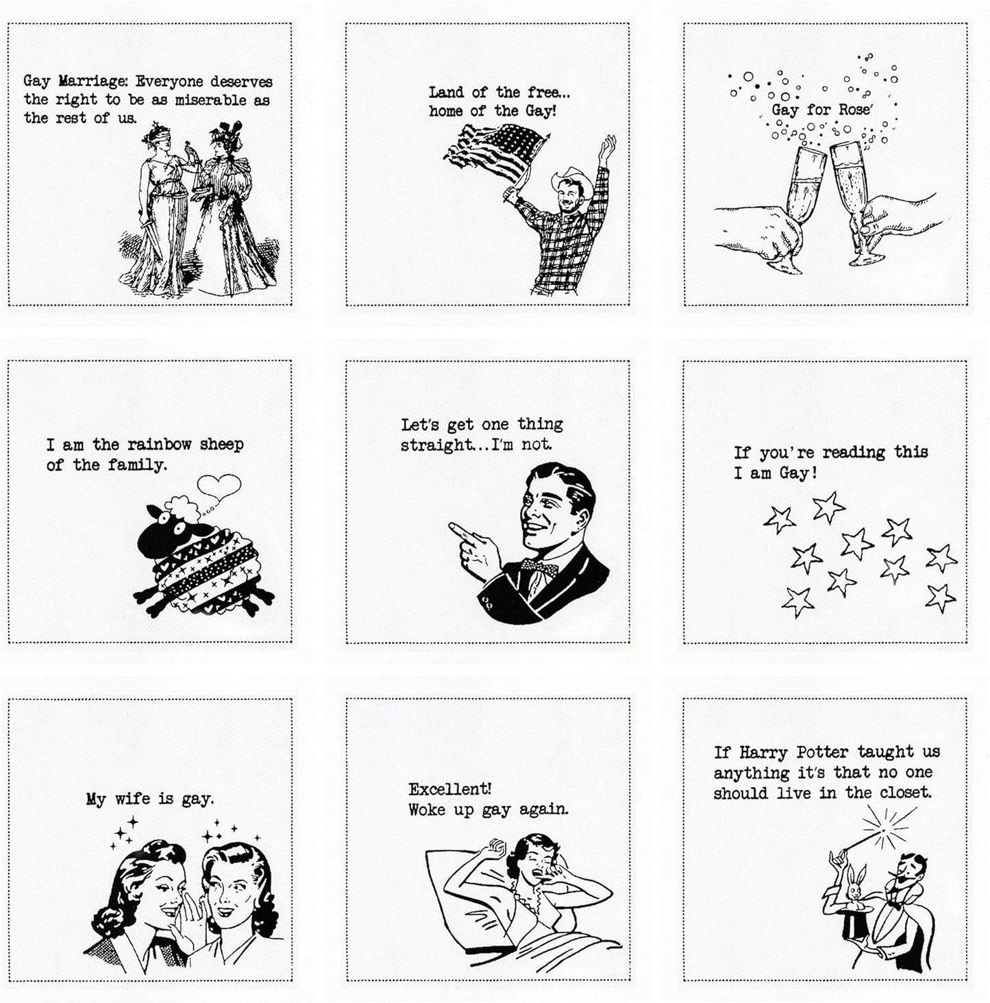 Five Star Napkins Pride Quotes, White Cotton Cocktail Napkins, Beverage Napkins, Bar Napkins, Cloth Napkins, Party Napkins, Events, Holidays, Weddings, Birthdays, Disposable, 4.5" x 4.5"- (50x)