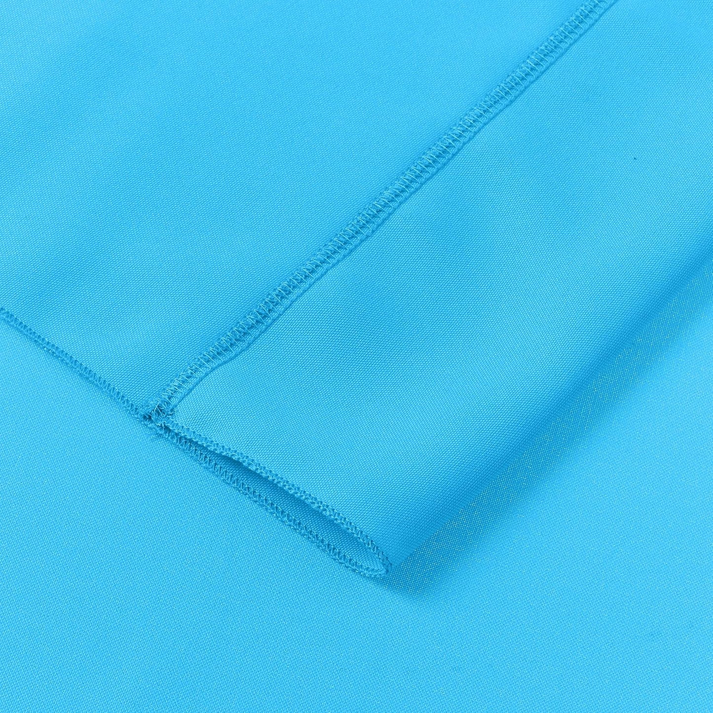 AK TRADING CO. 10 feet x 10 feet Polyester Backdrop Drapes Curtains Panels with Rod Pockets - Wedding Ceremony Party Home Window Decorations - Turquoise (Pack of 24)