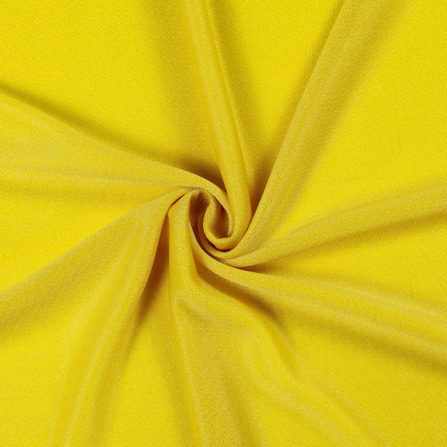 VDS Pack of 1 Panel (30 Inch X 40 Feet) Wedding Arch Draping Fabric Sheer Chiffon Fabric Drapery for Wedding Ceremony Reception Swag Backdrop Canopy Chuppah ARBO Altars Decoration (Yellow)