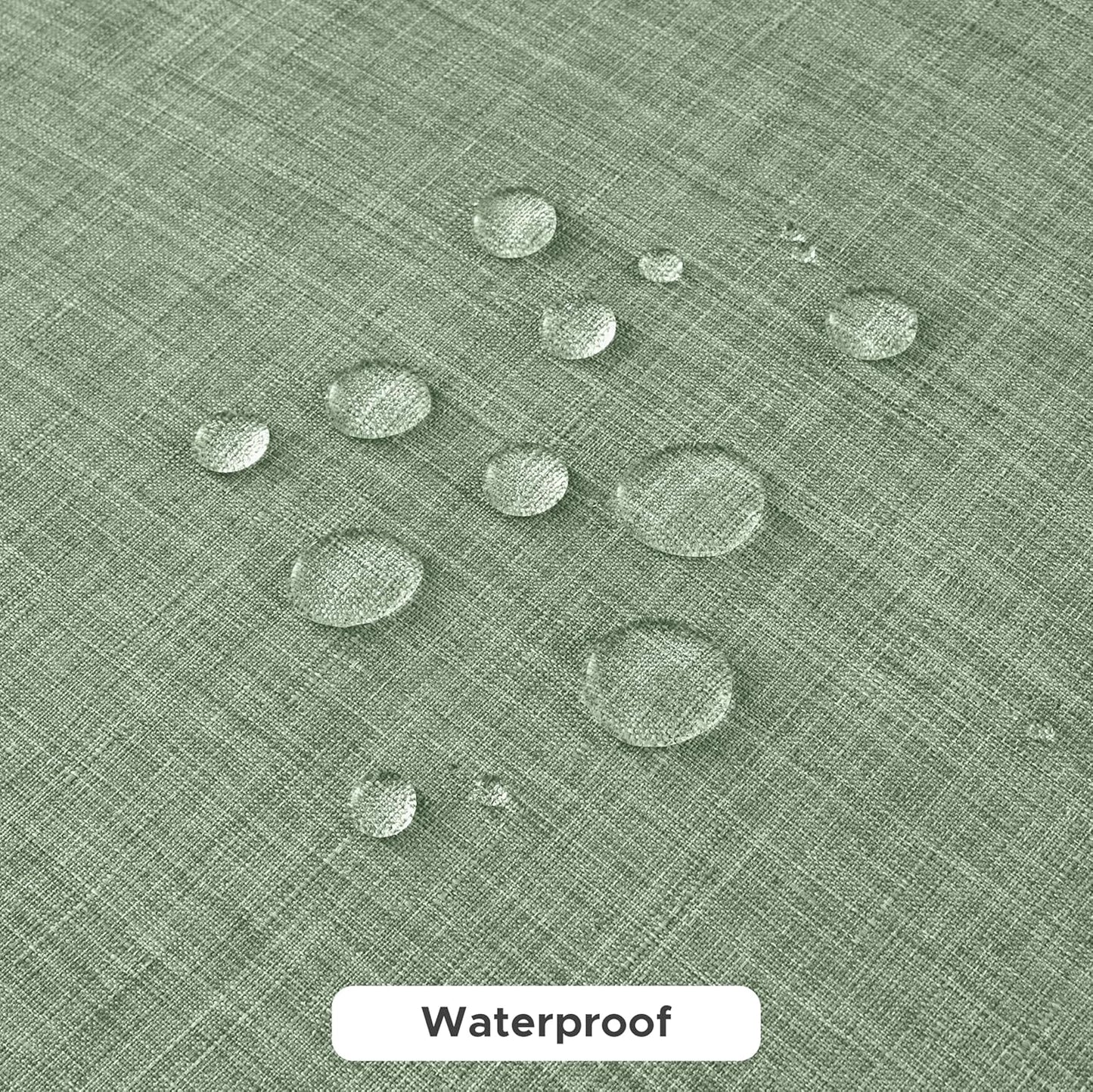 Fitable Faux Linen Tablecloths for Rectangle Tables: Water & Stain Resistant Farmhouse Table Cloth, Washable Burlap Textured Table Covers for Kitchen Dining Party(2 Pack, 60x84 Inch, Sage Green)