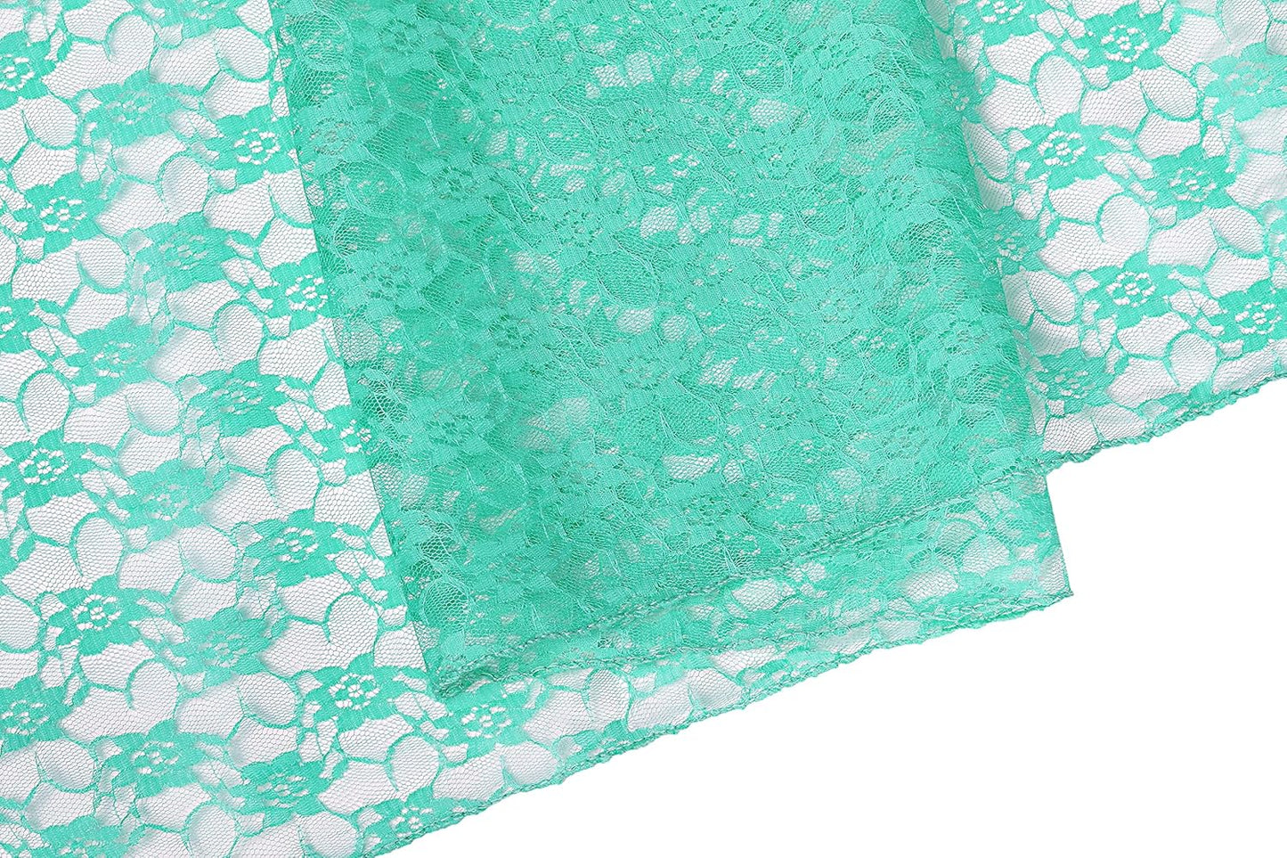 MDS Pack of 12 Wedding 12 x 108 inches Satin Table Runner for Wedding, Decorations for Birthday Parties, Banquets, Graduations, Engagements, Runners fit Rectangle, Round Table- Mint