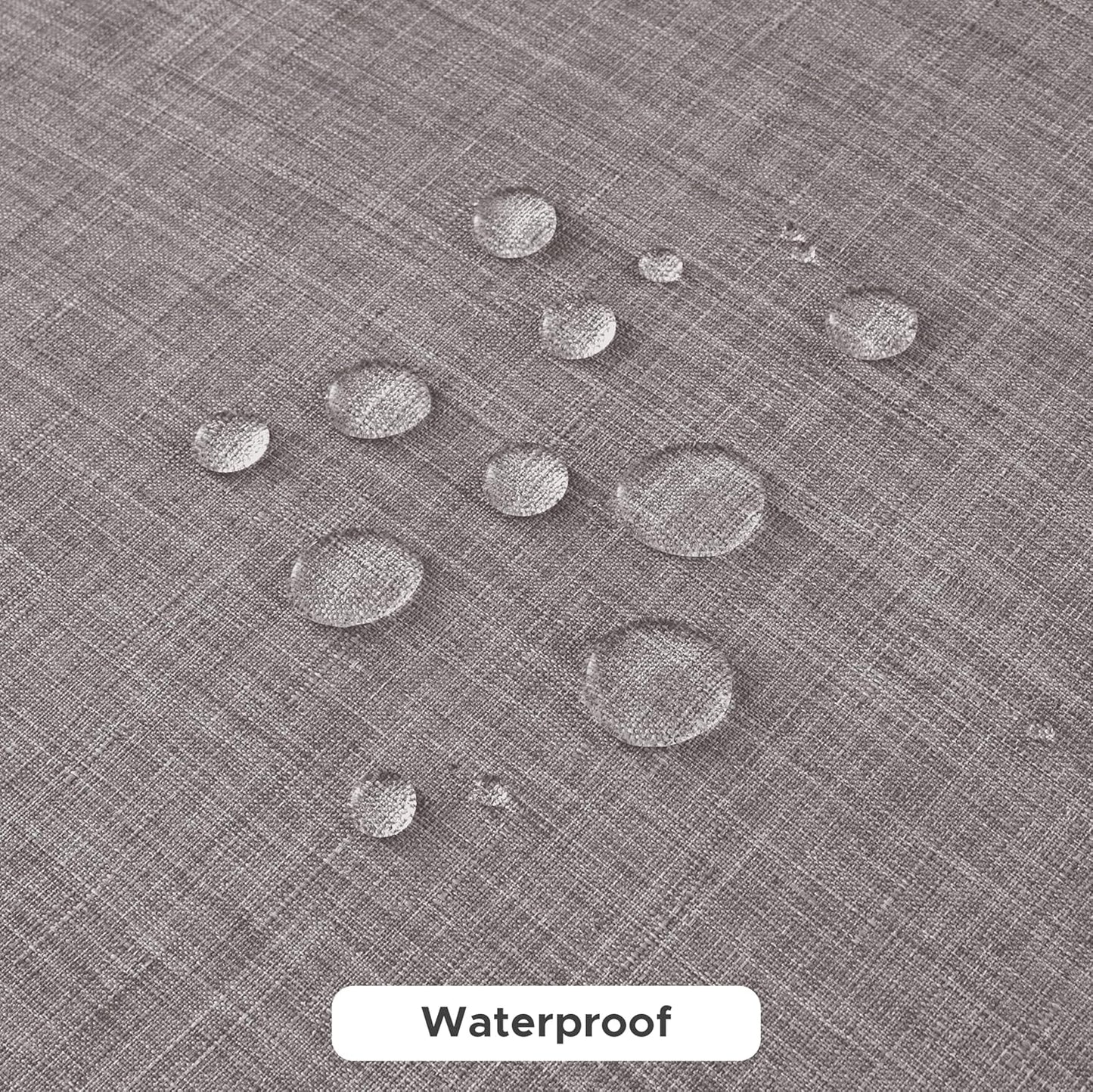 Fitable Square Table Cloth Linen Textured: Water & Stain Resistant Farmhouse Tablecloth, Washable Burlap Table Covers for Kitchen Dining Party(2 Pack, 54x54 Inch, Stone)