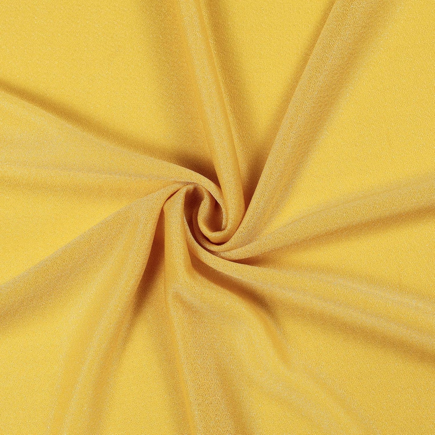 VDS Pack of 1 Panel (30 Inch X 100 Feet) Wedding Arch Draping Fabric Sheer Chiffon Fabric Drapery for Wedding Ceremony Reception Swag Backdrop Canopy Chuppah ARBO Altars Decoration (Gold)