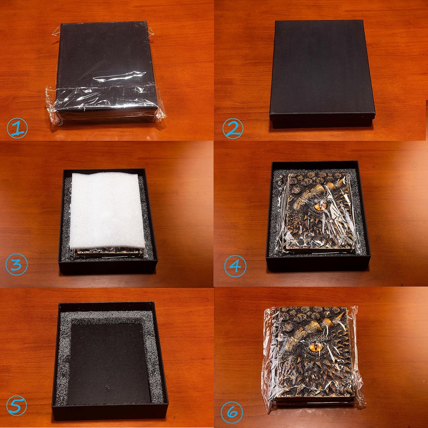 3D Dragon Eye Embossed Journal,Resin Engraving Notebook,Dnd notebook for Dragon Lovers ，Blank Paper,Hardcover Travel Notepad for Writing,Sketchbook,Collection,Gift,Decoration A4 and A5 Size (A5-Glod)