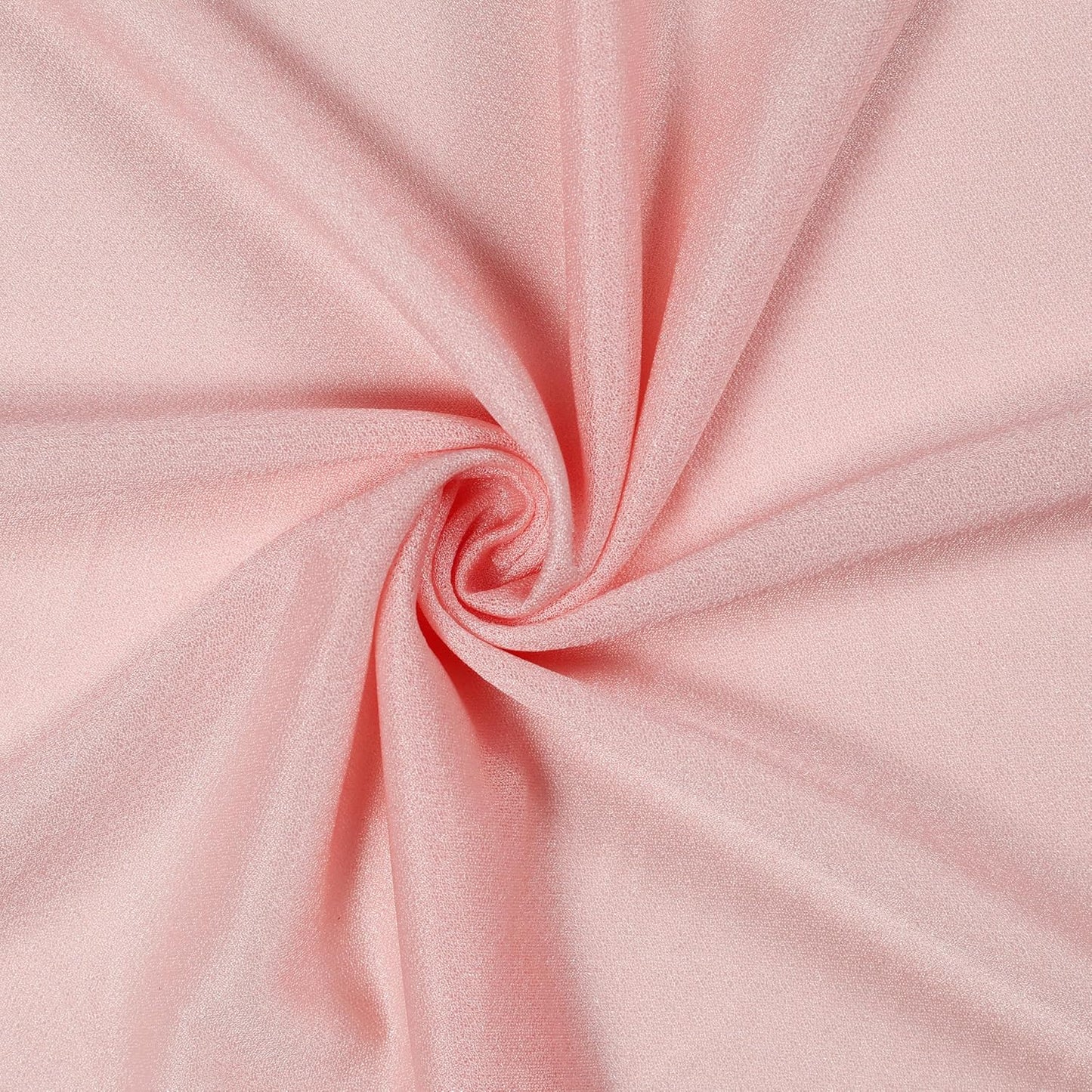 VDS Pack of 2 Panel (30 Inch X 50 Feet) Wedding Arch Draping Fabric Sheer Chiffon Fabric Drapery for Wedding Ceremony Reception Swag Backdrop Canopy Chuppah ARBO Altars Decoration (Dusty Rose)